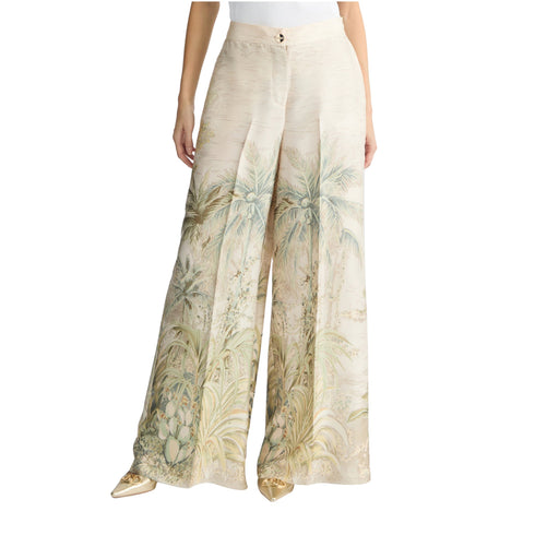 Liu Jo Pantaloni Pantalone Donna in twill stampato 40 - Francavilla Moda
